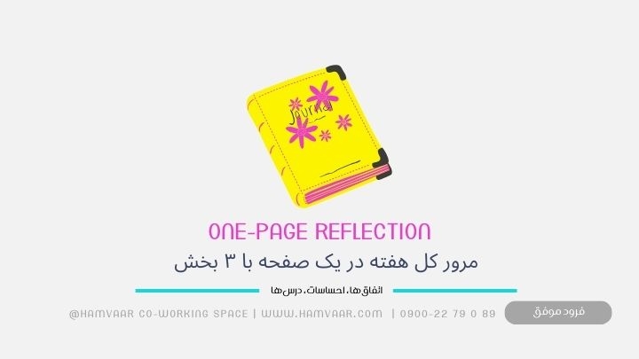 One-Page Reflection: تکنیکی ساده برای مرور هفته و رشد فردی در آخر هفته
