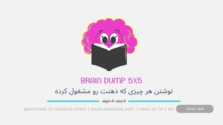 تکنیک Brain Dump 5x5: ذهنت را در ۵ دقیقه خالی کن و هفتهات را نجات بده