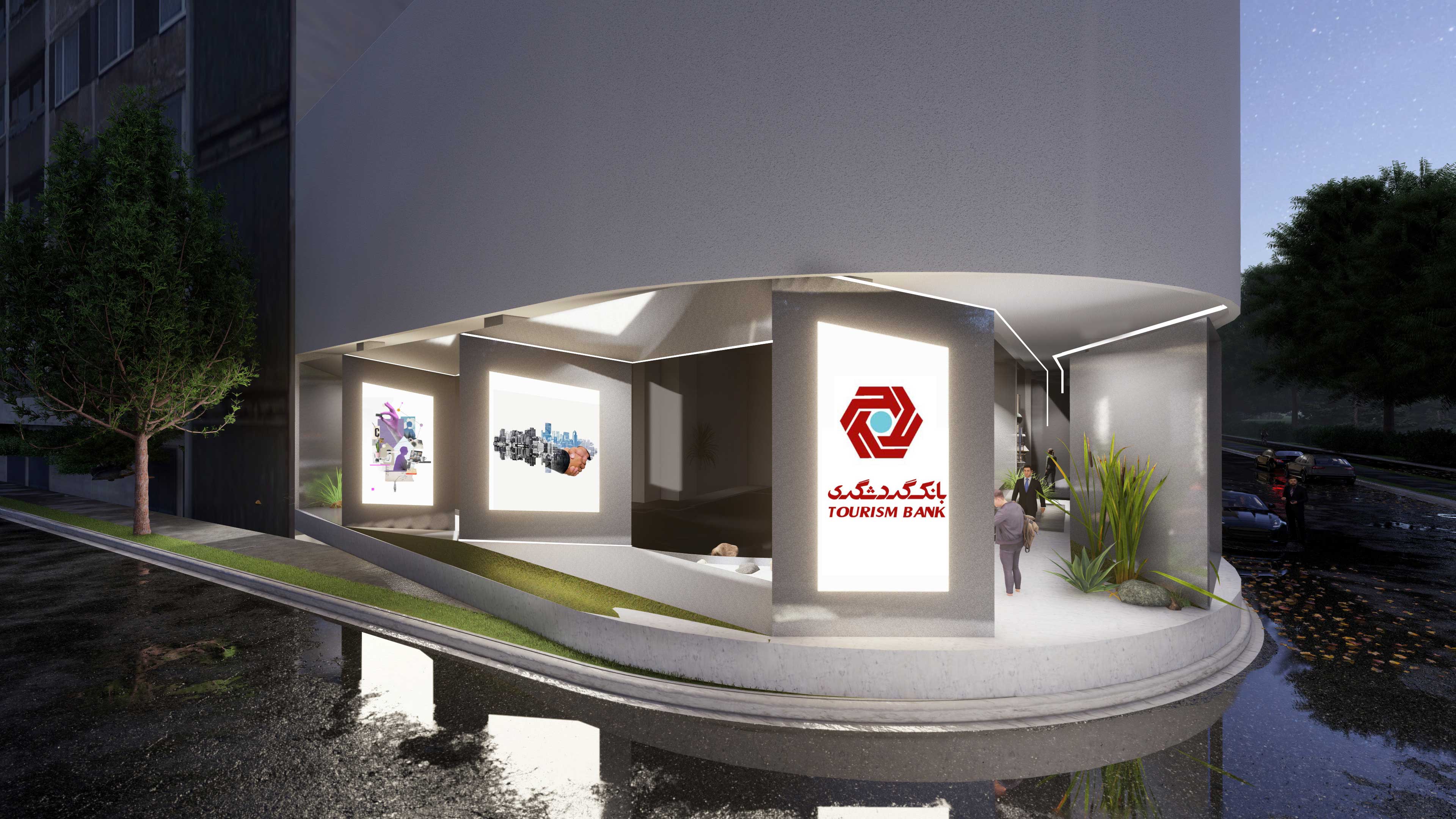 پروژه طراحی شده، استتار ستون ها، سازماندهی تابلوهای تبلیغاتی، انعکاس فعالیت داخلی